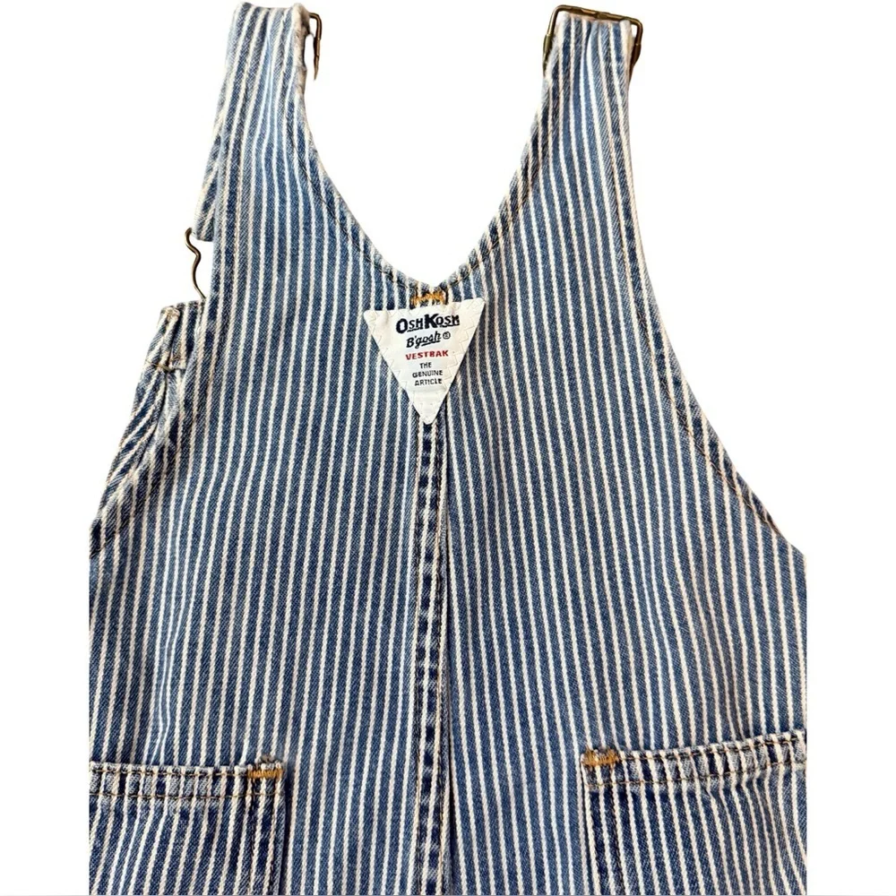 Vintage OshKosh B’gosh Railroad Hickory Stripe Overalls | 12–18M